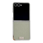 Cornice placcata, carta glitterata, targhetta con nome, custodia per telefono a copertura totale, For Samsung Galaxy Z Flip6/7 FE, For Samsung Galaxy Z Flip7 5G