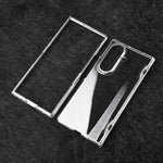 Custodia per telefono trasparente in PC antiurto a doppio asse, For Galaxy Z Fold8 Ultra 5G, For Samsung Galaxy Z Fold7 5G, For Samsung Galaxy Z Fold6