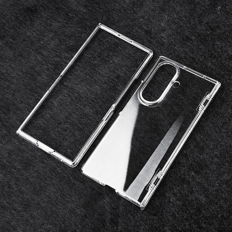 Custodia per telefono trasparente in PC antiurto a doppio asse, For Galaxy Z Fold8 Ultra 5G, For Samsung Galaxy Z Fold7 5G, For Samsung Galaxy Z Fold6
