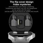 Smartwatch F36 con schermo TFT a colori da 1,46 pollici, auricolari Bluetooth 2 in 1, supporto per chiamate Bluetooth e NFC.