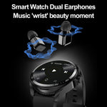 Smartwatch F36 con schermo TFT a colori da 1,46 pollici, auricolari Bluetooth 2 in 1, supporto per chiamate Bluetooth e NFC.