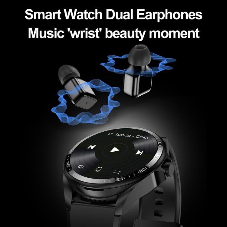 Smartwatch F36 con schermo TFT a colori da 1,46 pollici, auricolari Bluetooth 2 in 1, supporto per chiamate Bluetooth e NFC.
