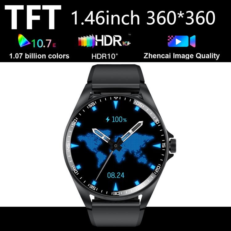 Smartwatch F36 con schermo TFT a colori da 1,46 pollici, auricolari Bluetooth 2 in 1, supporto per chiamate Bluetooth e NFC.