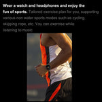Smartwatch F36 con schermo TFT a colori da 1,46 pollici, auricolari Bluetooth 2 in 1, supporto per chiamate Bluetooth e NFC.