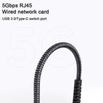 USB -C / Type-C Elbow to RJ45 Aluminum Alloy Shell Ethernet HUB Adapter, Type-C Elbow to RJ45