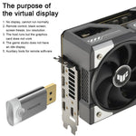 DOONJIEY DisplayPort Interface Graphics Card Spoofer Display Emulator Virtual Monitor with Indicator Light, DisplayPort Interface