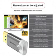 DOONJIEY DisplayPort Interface Graphics Card Spoofer Display Emulator Virtual Monitor with Indicator Light, DisplayPort Interface