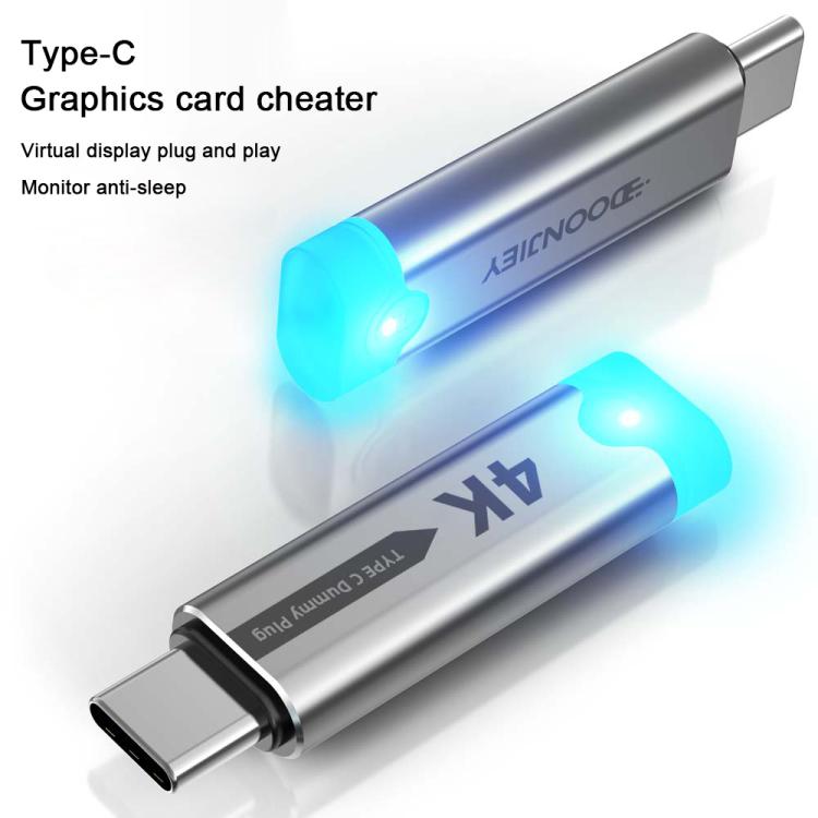 DOONJIEY Spoofer Virtual Monitor USB-C 4K 120Hz
