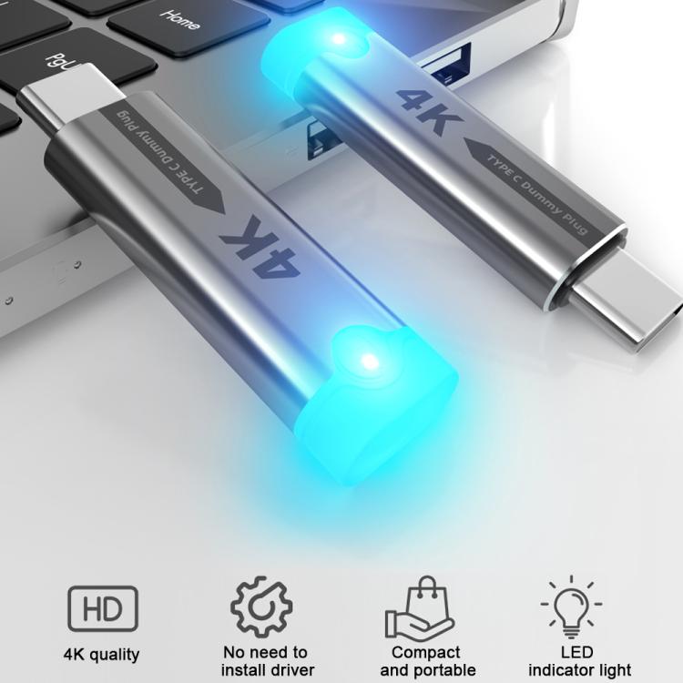 DOONJIEY Spoofer Virtual Monitor USB-C 4K 120Hz