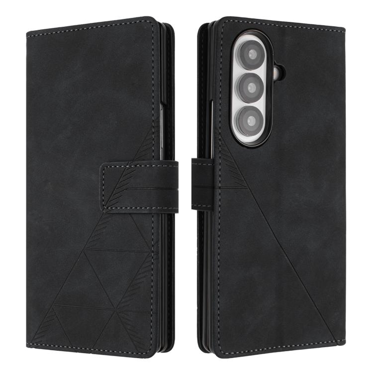 Custodia per telefono in pelle con stampa 3D a libro, For Samsung Galaxy Z Fold7 5G