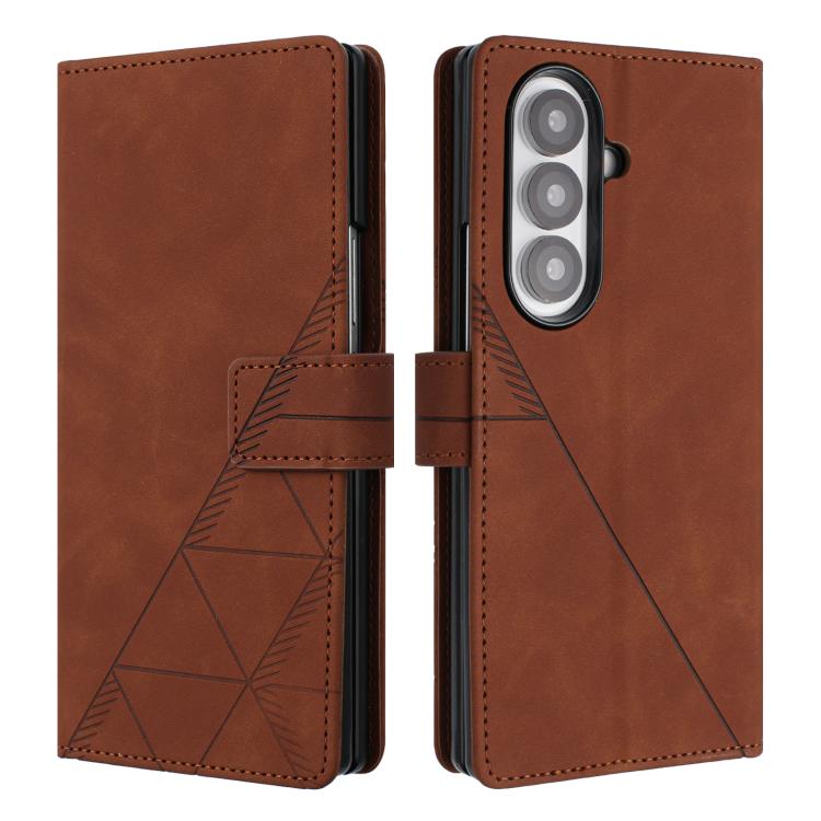 Custodia per telefono in pelle con stampa 3D a libro, For Samsung Galaxy Z Fold7 5G