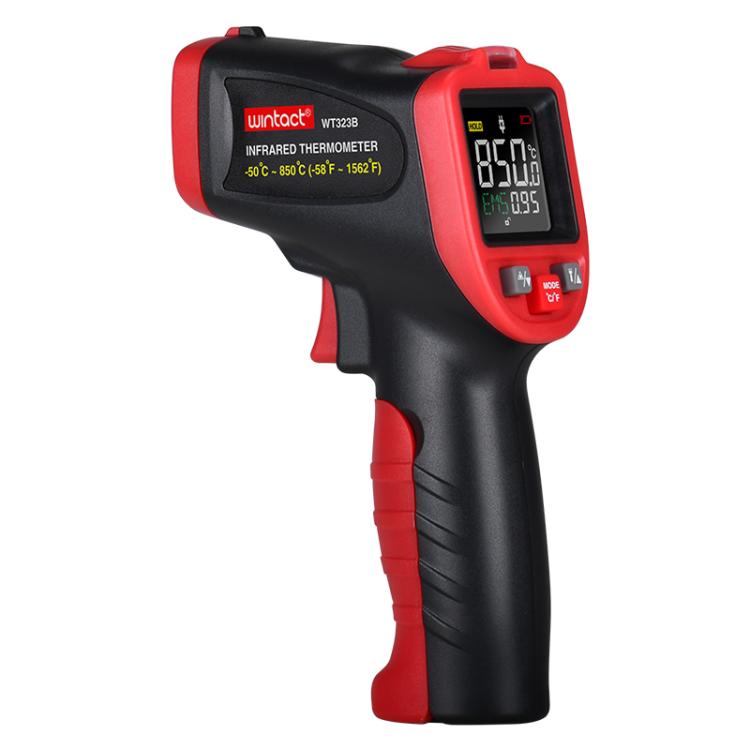 Termometro a infrarossi Wintact WT323B con intervallo di misurazione da -50 a 850 gradi Celsius., WT323B