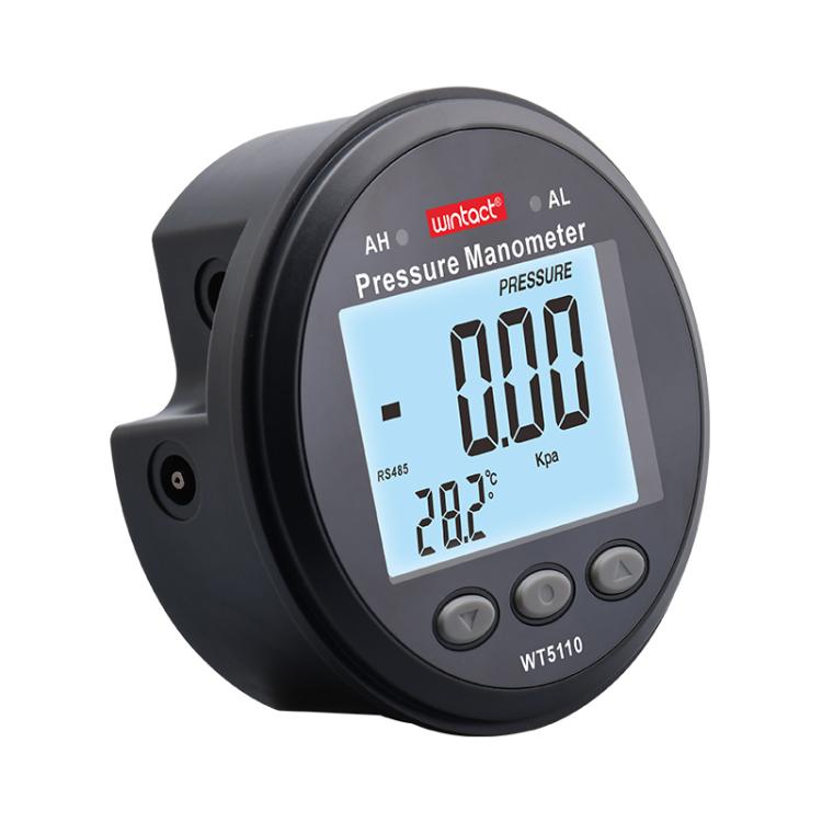 Manometro di pressione portatile Wintact ad alta precisione con compensazione della temperatura, WT5110 / 2.5Kpa, WT5110 / 5Kpa, WT5110 / 10Kpa, WT5110 / 50Kpa, WT5110 / 100Kpa