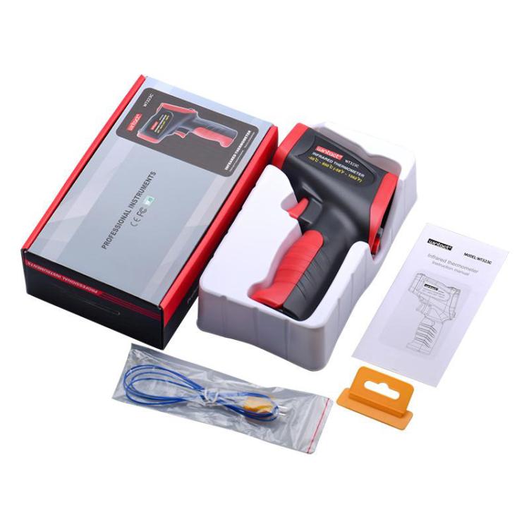 Termometro a infrarossi Wintact WT323C con intervallo di misurazione da -50 a 650 gradi Celsius., WT323C