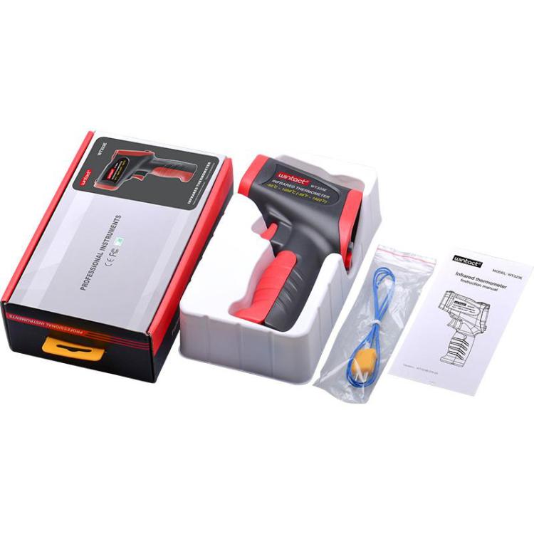 Termometro a infrarossi Wintact WT323E con intervallo di misurazione da -50 a 1050 gradi Celsius., WT323E