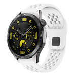 Cinturino per orologio xDfind con fibbia in silicone nera, traspirante e con foro a testa piatta, resistente all'aria, con chiusura a fibbia nera., 20mm, 22mm
