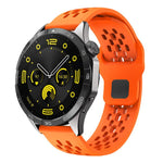 Cinturino per orologio xDfind con fibbia in silicone nera, traspirante e con foro a testa piatta, resistente all'aria, con chiusura a fibbia nera., 20mm, 22mm