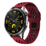 Cinturino per orologio xDfind con fibbia in silicone nera, traspirante e con foro a testa piatta, resistente all'aria, con chiusura a fibbia nera., 20mm, 22mm