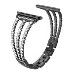 Cinturino per orologio xDfind con tre diamanti in metallo, For Apple Watch 42 / 44 / 45 / 46 / 49mm, For Apple Watch 38 / 40 / 41 / S10 42mm