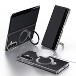 Custodia per telefono in pelle SULADA Smart View Window con supporto magnetico MagSafe., For Galaxy Z Fold8 5G, For Galaxy Z Fold8 Ultra 5G, For Galaxy Z Fold7 5G, For Galaxy Z Fold6