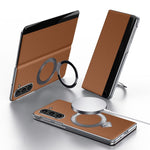 Custodia per telefono in pelle SULADA Smart View Window con supporto magnetico MagSafe., For Galaxy Z Fold8 5G, For Galaxy Z Fold8 Ultra 5G, For Galaxy Z Fold7 5G, For Galaxy Z Fold6