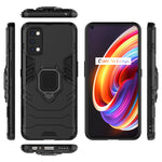Custodia TPU antiurto con supporto anello per Realme 7 Pro
