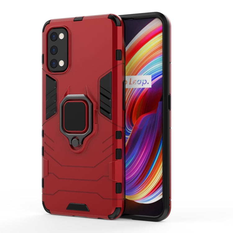 Custodia TPU antiurto con supporto anello per Realme 7 Pro