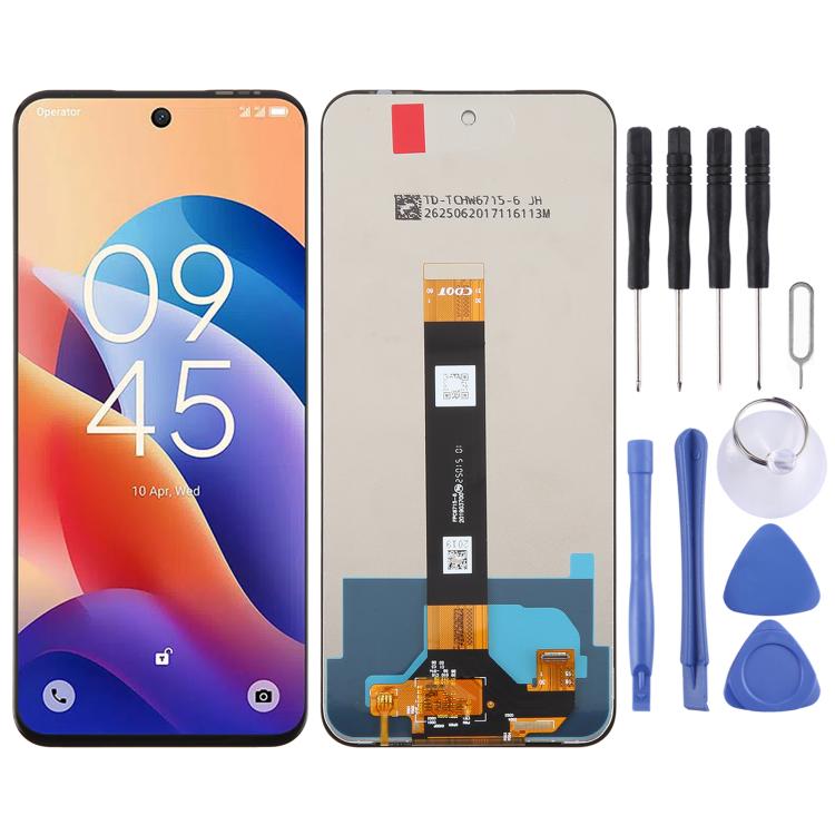 Schermo LCD con digitalizzatore, assemblaggio completo, For TCL K33 5G T513V, For TCL K32 5G T513W, For TCL 60 SE T517H, For TCL 60 5G T521H, For TCL 605 T517D, For TCL 60R T519H