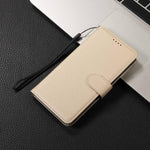 Custodia per telefono in pelle con portafoglio a 3 carte e protezione RFID, con texture litchi., For Galaxy S25 / S24 5G, For Galaxy S25+ / S24+ 5G, For Galaxy S25 Ultra 5G, For Galaxy S24 FE 5G