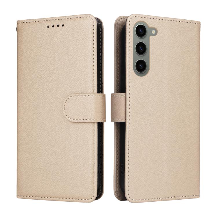 Custodia per telefono in pelle con portafoglio a 3 carte e protezione RFID, con texture litchi., For Galaxy S23 5G, For Galaxy S20 FE, For Galaxy S21 FE 5G