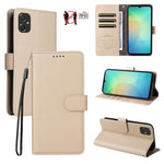 Custodia per telefono in pelle con portafoglio a 3 carte e protezione RFID, con texture litchi., For Samsung Galaxy A07 4G / 5G, For Samsung Galaxy A06 4G / 5G, For Samsung Galaxy A56 5G, For Samsung Galaxy A16 4G / 5G / A26