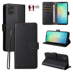 Custodia per telefono in pelle con portafoglio a 3 carte e protezione RFID, con texture litchi., For Samsung Galaxy A07 4G / 5G, For Samsung Galaxy A06 4G / 5G, For Samsung Galaxy A56 5G, For Samsung Galaxy A16 4G / 5G / A26