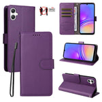 Custodia per telefono in pelle con portafoglio a 3 carte e protezione RFID, con texture litchi., For Samsung Galaxy A07 4G / 5G, For Samsung Galaxy A06 4G / 5G, For Samsung Galaxy A56 5G, For Samsung Galaxy A16 4G / 5G / A26