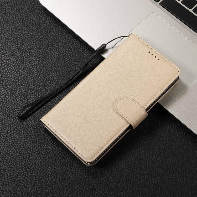 Custodia per telefono in pelle con portafoglio a 3 carte e protezione RFID, con texture litchi., For Samsung Galaxy A33 5G