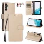 Custodia per telefono in pelle con portafoglio a 3 carte e protezione RFID, con texture litchi., For Samsung Galaxy A54 5G, For Samsung Galaxy A13 4G / 5G, For Samsung Galaxy A53 5G, For Samsung Galaxy A73 5G
