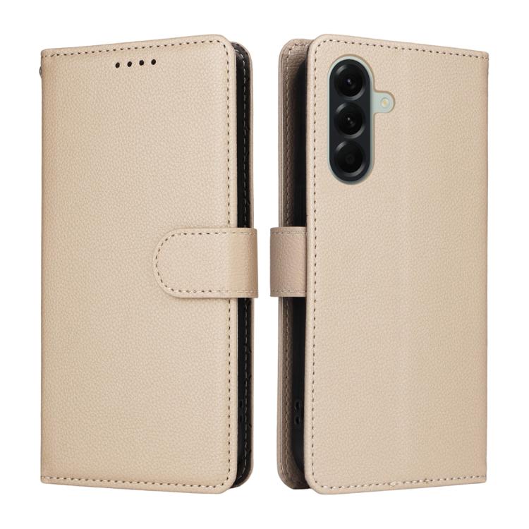 Custodia per telefono in pelle con portafoglio a 3 carte e protezione RFID, con texture litchi., For Galaxy A57 5G, For Galaxy A37 5G, For Galaxy A27 5G, For Samsung Galaxy A25e