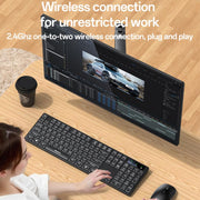 Yesido KB42 2.4G Business Wireless Keyboard Mouse Set, Arabic Version, English Version
