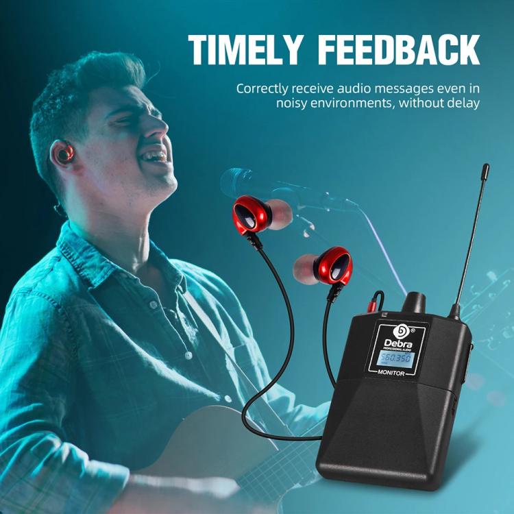 Ricevitore audio wireless DEBRA ER-102 con auricolari