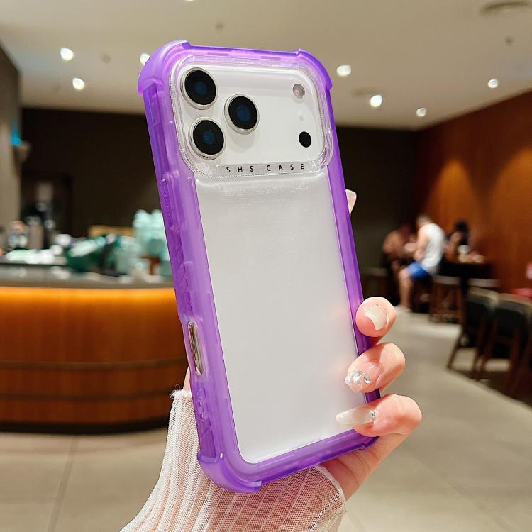 Custodia per telefono ibrida 3 in 1 in TPU opaco trasparente con tecnologia PC., For iPhone 17 Pro Max, For iPhone 17 Pro