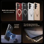 Custodia per telefono in pelle liscia con supporto MagSafe., For Samsung Galaxy S26 Ultra 5G, For Samsung Galaxy S25 Ultra 5G, For Samsung Galaxy S24 Ultra 5G, For Samsung Galaxy S23 Ultra 5G