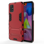 Custodia TPU antiurto con supporto per Samsung Galaxy M51