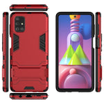 Custodia TPU antiurto con supporto per Samsung Galaxy M51