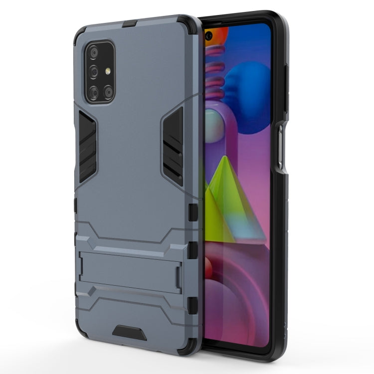 Custodia TPU antiurto con supporto per Samsung Galaxy M51