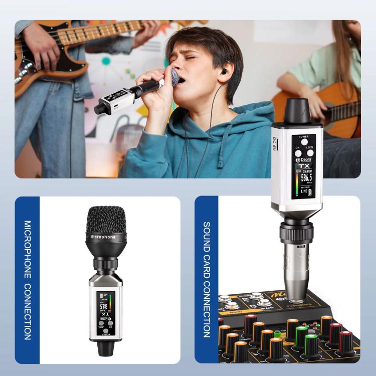Adattatore XLR DEBRA EMX-1 per monitoraggio audio wireless