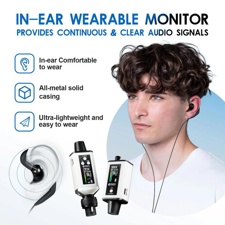 Adattatore XLR DEBRA EMX-1 per monitoraggio audio wireless
