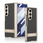 Custodia magnetica in pelle GKK integrata per telefono Triumph Phantom con supporto, For Galaxy Z Flip8 5G, For Samsung Galaxy Z Fold7 5G, For Samsung Galaxy Z Flip7 5G