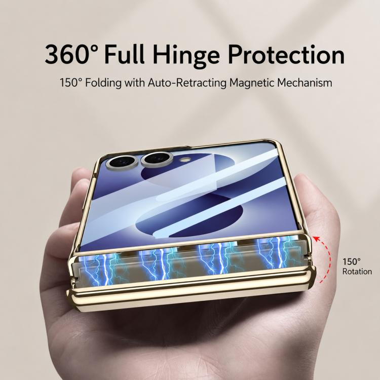 Custodia magnetica in pelle GKK integrata per telefono Triumph Phantom con supporto, For Galaxy Z Flip8 5G, For Samsung Galaxy Z Fold7 5G, For Samsung Galaxy Z Flip7 5G