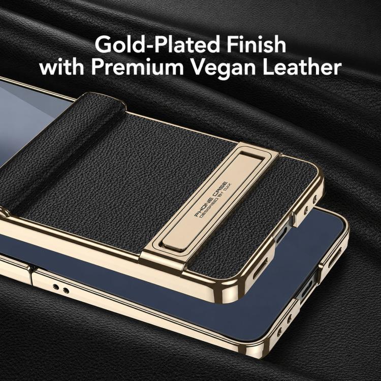 Custodia magnetica in pelle GKK integrata per telefono Triumph Phantom con supporto, For Galaxy Z Flip8 5G, For Samsung Galaxy Z Fold7 5G, For Samsung Galaxy Z Flip7 5G