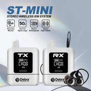Sistema monitoraggio wireless stereo DEBRA ST-mini 2.4G TX & RX