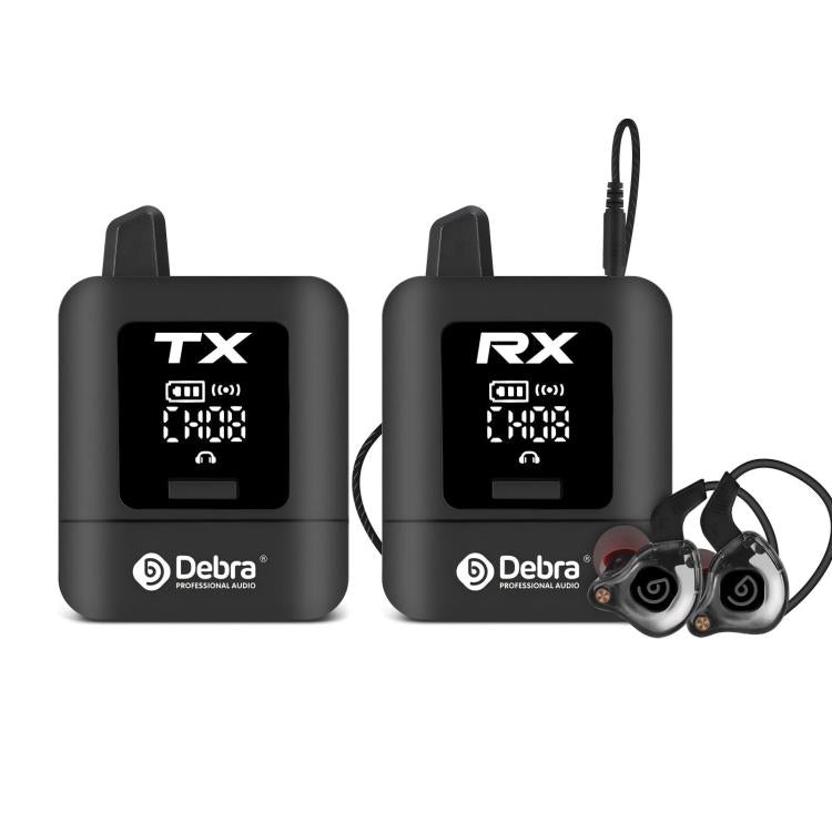 Sistema di monitoraggio wireless stereo DEBRA ST-mini 2.4G con trasmettitore e ricevitore., TX & RX